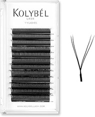 KOLYBEL YY Eyelashes Extension Lashes Y Shaped 0.05mm D Curl 8-15mm Single Tray Lash Extension Easy 