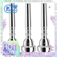 3 Pack Trumpet Mouthpiece, 7C 5C 3C Silver Plated Mouthpiece for Beginners, Professional Players