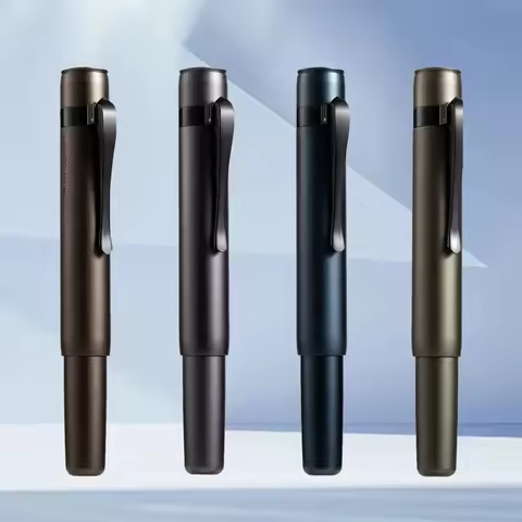 Hongdian M2 Fountain Pen Mini Black Forest Metaverse design EF F Nib School Office Supplies Writing 