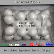9cm Cork Ball / 9cm diameter Styrofoam Cork Ball, contents 30 pcs