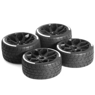 17mm Wheel Hex Racing Highway Tires 4Pcs Fit ARRMA 1/7 Firebird FELONY FSR Flying God Mustang GT Fla