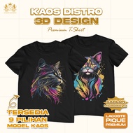 JeePee - Premium Distro T-Shirt 3DDesign with Admiring Gaze of Image Design Neon Fluorescent Cata