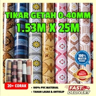 5 Kaki Tikar Getah 1.53M x 25M Lantai Tebal 0.40mm PVC Flooring Roll Segulung Ready Stock