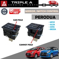 Original Perodua Myvi / Alza / Axia / Bezza Side Mirror Control Switch With Side Mirror Folding Func