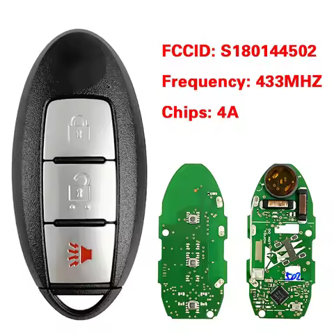 CN027076 Aftermarket 3 Buttons Proximity Remote Fob FCC KR5TXN1 P/N 285E3-5RA0A S180144502 4A Chip 4