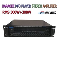เครื่องขยายเสียงคาราโอเกะ 600วัตต์ POWER AMPLIFIER KARAOKE USB SD CARD MP3 PLAYER STEREO AMPLPFIER H