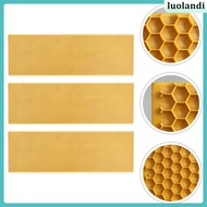 3 PCS House Foundation Hive Comb Honeycomb Wax Beehive Plate Waxed Foundations luolandi
