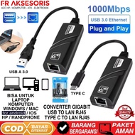 Converter TYPE C TO LAN USB to LAN RJ45 ethernet Adapter GIGABIT USB TO RJ45 GIGABIT LAN UP TO 1000 