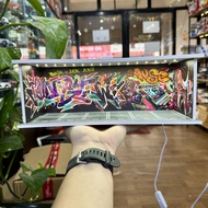 Mô hình bãi đỗ xe Garage trưng bày xe 6 slot tỉ lệ 1:64 formex có đèn meca chống bụi