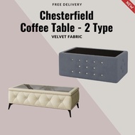 Classic Chesterfield Coffee Table: Elegant 3ft x 2ft Design for Refined Living Spaces