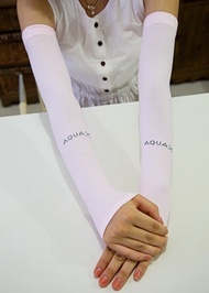 Korea runs AQUA male ice ice silk Sun sleeves UV men and women riding in the summer driving glove sl