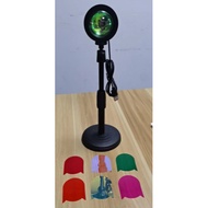 Ambient sunset lamp, portable, easy to change film, ambient photo-taking gadget, projection lamp, ad