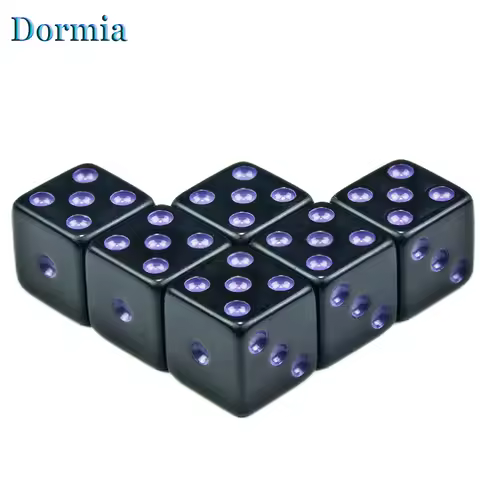 Dices Cube Colorful Dots 6 pcs/set D6 16mm ,of Tabletop Game Gambling Entertainment Party As Gift