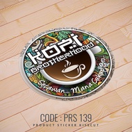 Sticker Air Minuman Air Kopi Kafe Hipster Viral Murah