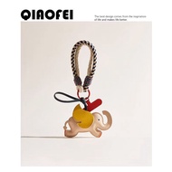 QIAOFEI cute and playful leather Dumbo bag pendant QIAOFEI cute playful leather Dumbo bag pendant ba