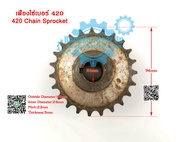 (สต๊อกในไทย) 23ฟัน เฟืองโซ่เบอร์ 420 Chain Chain Sprocket Drive Gear 420 Chain Drive Sprocket Roller