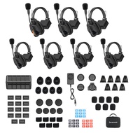 Saramonic WiTalk9 WT9S 9-Person Full-duplex Wireless Intercom Headset System 1.9GHz 1640ft Wireless 