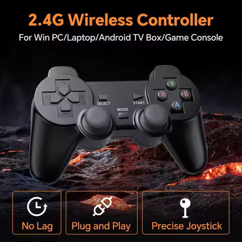2.4G Wireless Controller Gamepad for Win PC/Laptop/Retro Game Console/TV Box/Gaming HDD/Android Phon