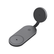 [รองรับ Qi2.2 25W] AUKEY MagFusion C Pro แท่นชาร์จไร้สาย 3-in-1 พับได้ รองรับ MagSafe ชาร์จ โทรศัพท์