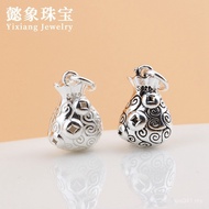Money Bag Bracelet Bead Bracelet Jewelry Money Pendant s925 Silver Thai Silver Accessories Necklace 
