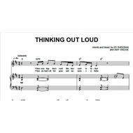 "Thinking Out Loud Song (Ed Sheeran)" Music and Song/ Sheet Music Piano, Keyboard and Guitar