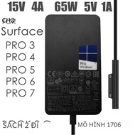 Bộ Sạc Máy Tính Xách Tay 65W Tương Thích Với Microsoft Surface Pro 9/8/X/7/6/5/4/3 Surface Laptop 5/