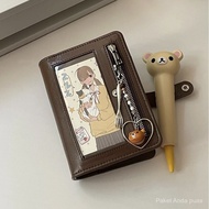 Brown A7Leather Journal Loose-Leaf Portable Diary Travel Journal Notebook