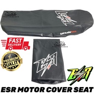 ESR MOTOR COVER SEAT CARBON Y15ZR LC135 RS150 UNIVERSAL ESR SEAT COVER SARUNG SEAT SARUNG KUSYEN CAR