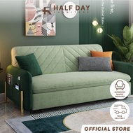 Halfday - Foldable Sofa Bed With Storage Dual Purpose Foldable Bed/ Lazy Sofa Bed Foldable | Storage Bed Sofa Chair
