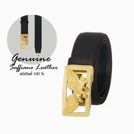 Louis Montini ( Premium Leather) เข็มขัดหนังวัวเเท้ หัวออโต้เมติค รูปพญาอินทรี CDB07