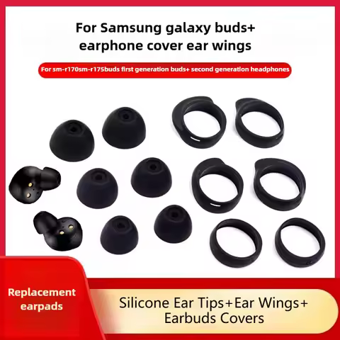 For Samsung Galaxy Buds+ SM-R170/SM-R175 Accessory - Anti-Slip Silicone Ear Tips & Ear Wings (3 Size