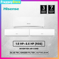 [Frappey] Hisense 1/1.5/2/2.5HP Non Inverter/ Inverter R32 Air Conditioner (AN09CBG/AN12CBG/AN10DBG/AN13DBG/AN20DBG/AN25DBG/AI10KAGS/AI13KAGS/AI20KAGS/AI25KAGS) [PWP Professional Aircond Installation]