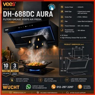 【WUCHT】VEES  DH-688DC AURA VEES KITCHEN HOOD & KITCHEN HOB MIX & MATCH Kitchen Appliance Cooker Hood