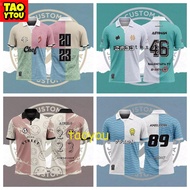 (TAOYOU) 🍄🌰  Chef Uniform/etikastreet Retro Collar Jersey  Baju Raya 2023 Viral Lelaki Streetwear Japanese Jersi Viral Murah Lelaki Kanak Kanak Berkolar Full Sublimation