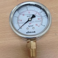 Pressure Gauge Stainless 2 1/ 2 " inch 60 Psi