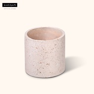 Humble&Gentle Handcrafted Terrazzo Planter Pot with Lid - Elegant Decorative Artisanal Home Décor