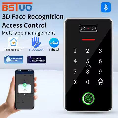 M1 TTlock App Control RFID IC Card Reader Code Door Keypad Electronic Hotel Smart Facial Door Lock S