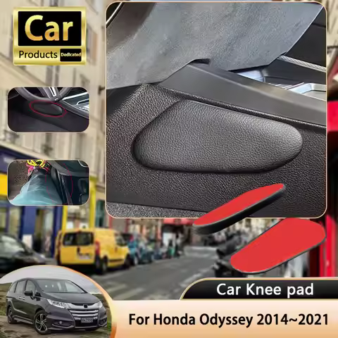 For Honda Odyssey 2014~2021 RC1 RC2 RC4 MK5 5th Car Leg Knee Pad PU Lether Center Control Rest Cushi