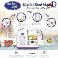 Baby SAFE 3IN1 DIGITAL FOOD MAKER LB02 / BLENDER STEAM FOOD MAKER TOOL / BABY MPASI