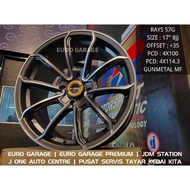 NEW RIM 17 4X100 4X114.3 Rays 57G myvi jazz city vios saga almera persona waja perdana gen2 iriz