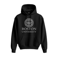BOSTON University Hoodie Fleece Hoodie Black Cloth