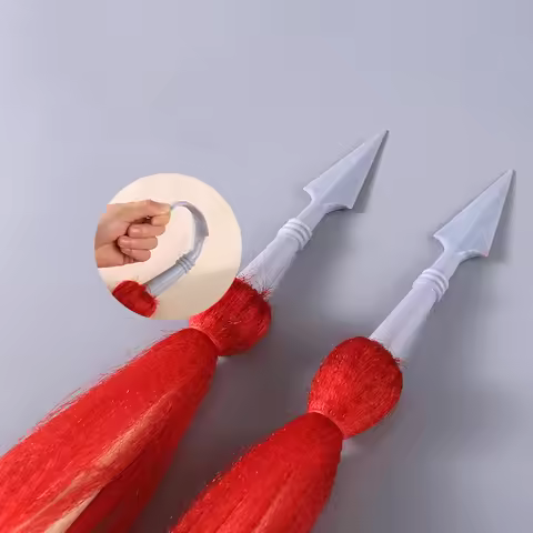 Silicone Material Red Lantana Dance Prop Children's Silicone Rubber Safety Training Performance Zhao