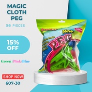 Rayaco Magic Cloth Peg - 30 Pieces per Bag