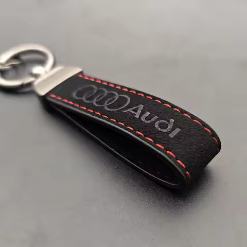 High Grade Suede Leather Luxury Car Keychain for Audi A1 A2 A3 A4 A5 A6 A7 A8 S3 S4 S5 S6 S7 RS 3 4 