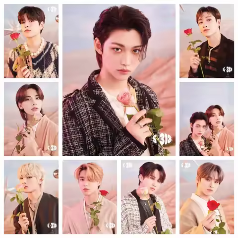 S-Stray K-Kids KPOP Group 5D Diamond Painting Kit DIY Handcraft Art Handsome Full Round/Square Drill