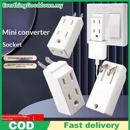 Ed 125° Rotatable 3 Outlet US Wall Plug Adapter 1-4PCS Multi Plug Extender for Home Office Travel Ho