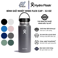 Hydro Flask 32 OZ Wide Flex Cap Thermos Flask, With Screw Cap - Genuine Product (Season 2024)