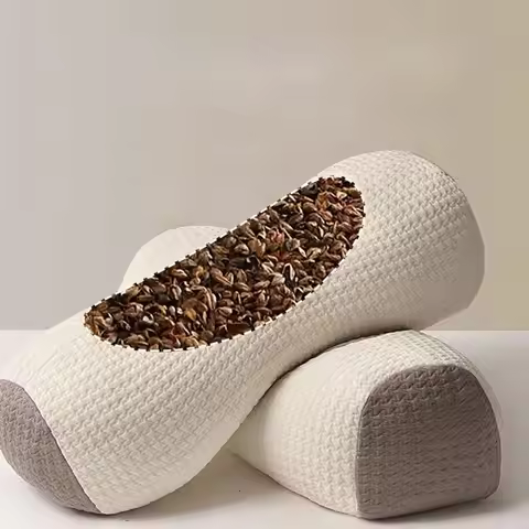 Help Sleep Buckwheat Pillows Breathable Anti-arch Cervical Vertebra Pillow Neck Pain Relief Help Sle