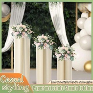 Birthday Party Miniis Folding Round Cylinder Dessert Paper Table Decoration Wedding Folding Cylinder