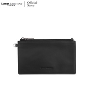 Louis Montini (ONYX) กระเป๋าคล้องคอหนังวัวแท้ หนังนิ่มนัปป้า กระเป๋าใส่บัตร ONX09